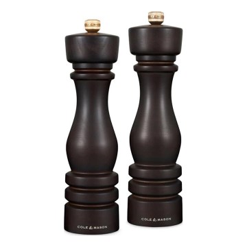 Cole&Mason - Set mlinčkov za sol in poper LONDON 2 kom. 22 cm bukev/rjava