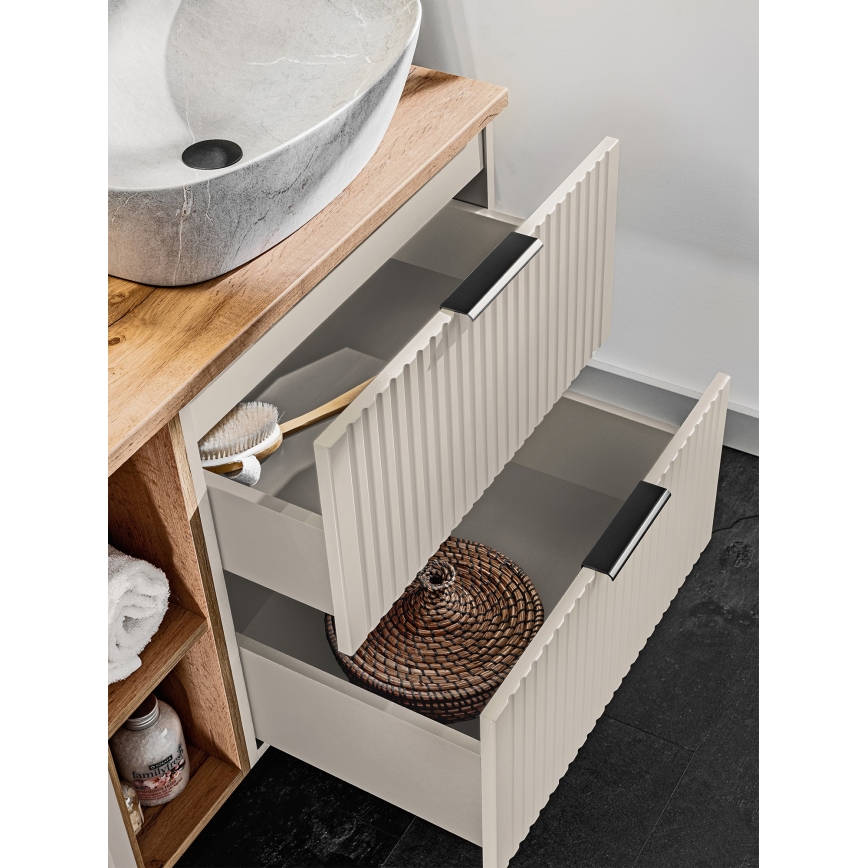 COMAD ADEL CASHMERE 82-80-2S - Kopalniška omarica pod umivalnik ADEL 57x80,2 cm bež