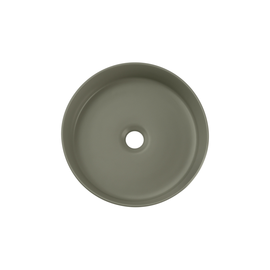 COMAD BEYOND 2 OLIVER ZELENA ( E-6565 ) - Namizni umivalnik BEYOND pr. 36 cm keramika/mat zelena