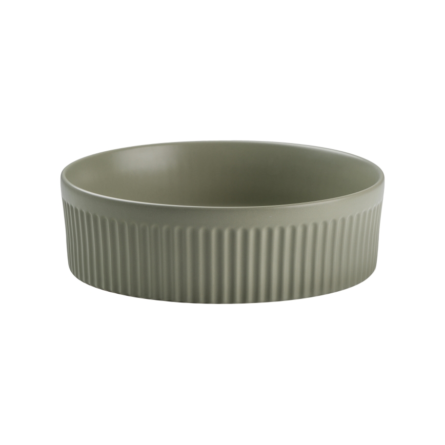COMAD BEYOND 2 OLIVER ZELENA ( E-6565 ) - Namizni umivalnik BEYOND pr. 36 cm keramika/mat zelena