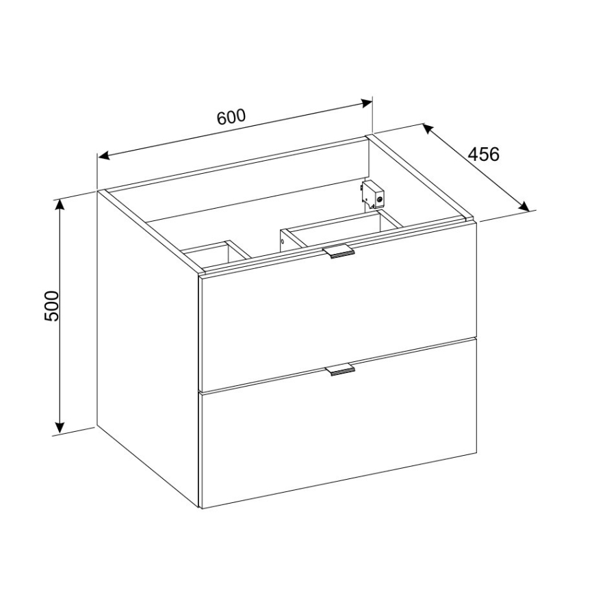 COMAD DALIA CASHMERE 82-60-46-2S - Kopalniška omarica pod umivalnik DALIA 50x60 cm bež