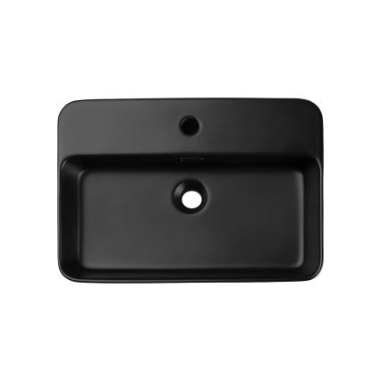 COMAD TRUST 2 BLACK (E-6282) - Umivalnik za pult TRUST 55x38 cm keramika/mat črna