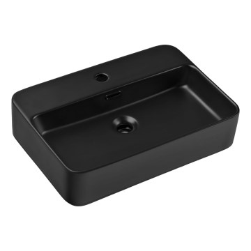 COMAD TRUST 2 BLACK (E-6282) - Umivalnik za pult TRUST 55x38 cm keramika/mat črna