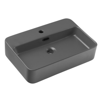 COMAD TRUST 2 MATT DARK GREY ( E-6282 ) - Namizni umivalnik TRUST 55x38 cm keramika/mat siva