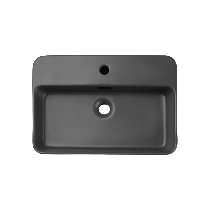 COMAD TRUST 2 MATT DARK GREY ( E-6282 ) - Namizni umivalnik TRUST 55x38 cm keramika/mat siva