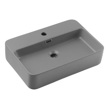 COMAD TRUST 2 MATT LIGHT GREY ( E-6282 ) - Namizni umivalnik TRUST 55x38 cm keramika/mat siva