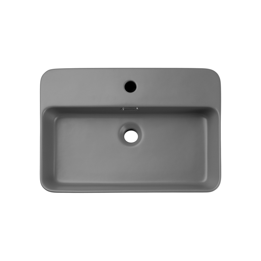 COMAD TRUST 2 MATT LIGHT GREY ( E-6282 ) - Namizni umivalnik TRUST 55x38 cm keramika/mat siva