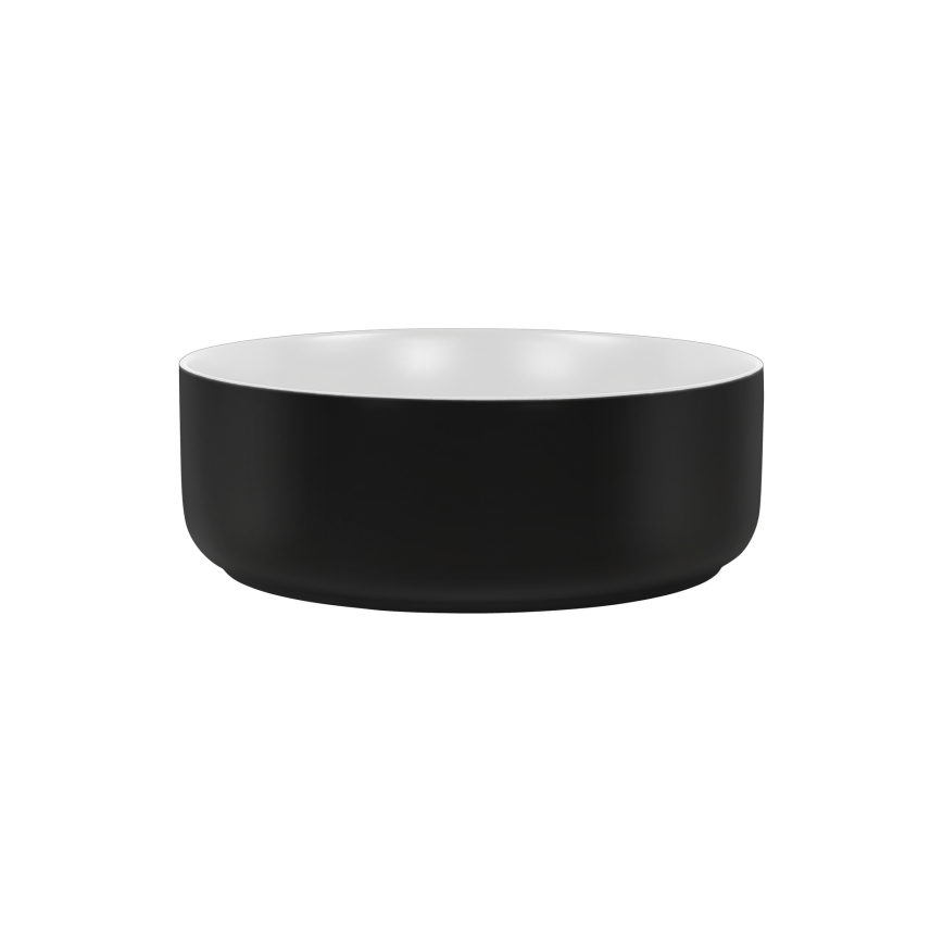 COMAD UM-6259 SIMPLE 8. - Namizni umivalnik SIMPLE pr. 36 cm keramika/mat bela/mat črna