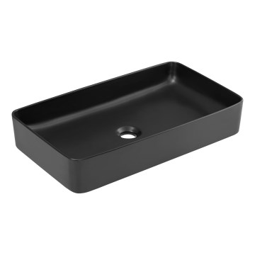 COMAD UM-6275 SLIM 60 BLACK DP - Namizni umivalnik SLIM 61x34 cm keramika/mat črna