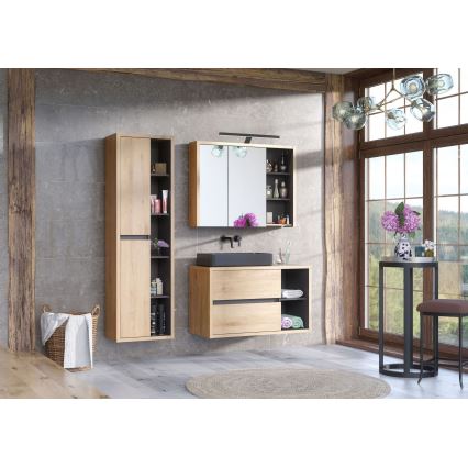 COMAD UM-6275 SLIM 60 BLACK DP - Namizni umivalnik SLIM 61x34 cm keramika/mat črna