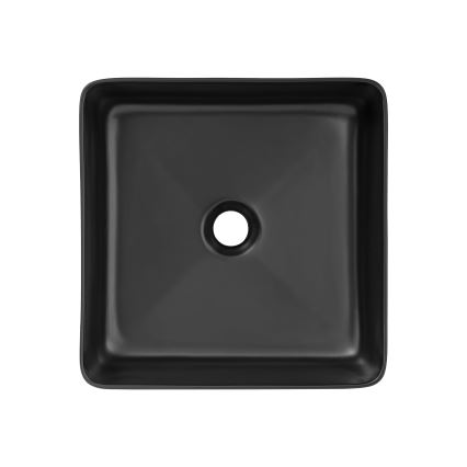COMAD UM-6276 SLIM 40 BLACK DP - Namizni umivalnik SLIM 37x37 cm keramika/mat črna