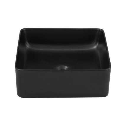 COMAD UM-6276 SLIM 40 BLACK DP - Namizni umivalnik SLIM 37x37 cm keramika/mat črna