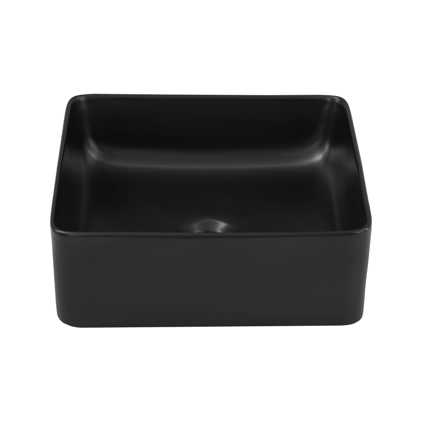 COMAD UM-6276 SLIM 40 BLACK DP - Namizni umivalnik SLIM 37x37 cm keramika/mat črna