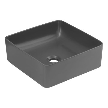 COMAD UM-6276 SLIM 40 GREY DP - Namizni umivalnik SLIM 37x37 cm keramika/mat siva