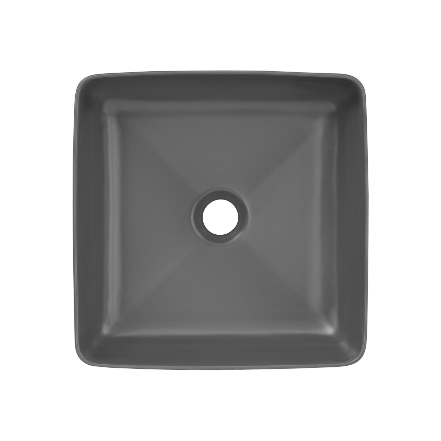 COMAD UM-6276 SLIM 40 GREY DP - Namizni umivalnik SLIM 37x37 cm keramika/mat siva