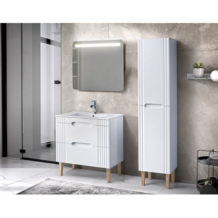COMAD UM-CFP LAVA 80D - Vgradni umivalnik LAVA 81x46 cm keramika/sijajno bela