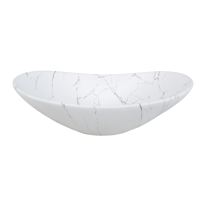 COMAD UN-LENA-MW17 - Vgradni umivalnik LENA 61,5x36 cm keramika/mat bela