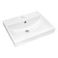 COMAD UN-RITA-GW-50 - Umivalnik za pult RITA 50x40 cm keramika/sijajno bela