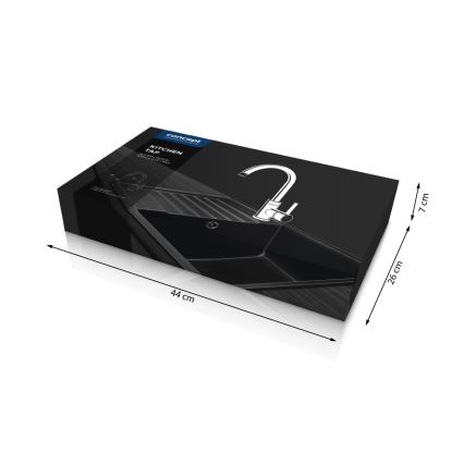 Concept BDG3334BC - Pipa za pomivalno korito 33,5 cm granit/črna