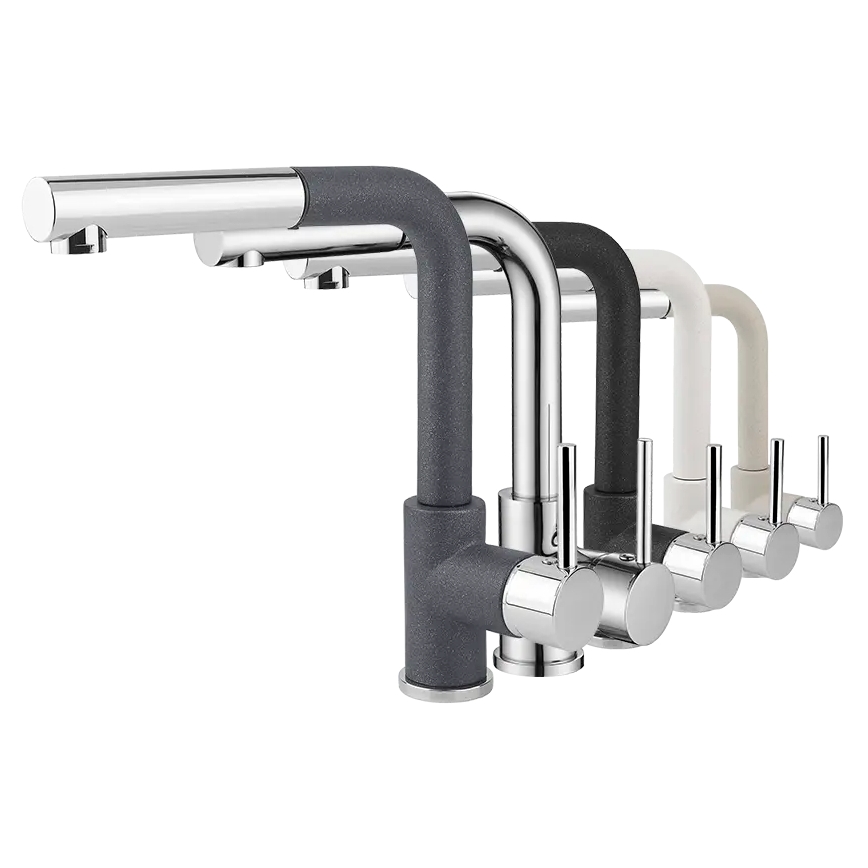 Concept BDG4527DG - Kuhinjska armatura z izvlečno prho 26,9 cm granit/temno siva