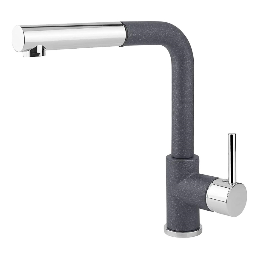 Concept BDG4527DG - Kuhinjska armatura z izvlečno prho 26,9 cm granit/temno siva