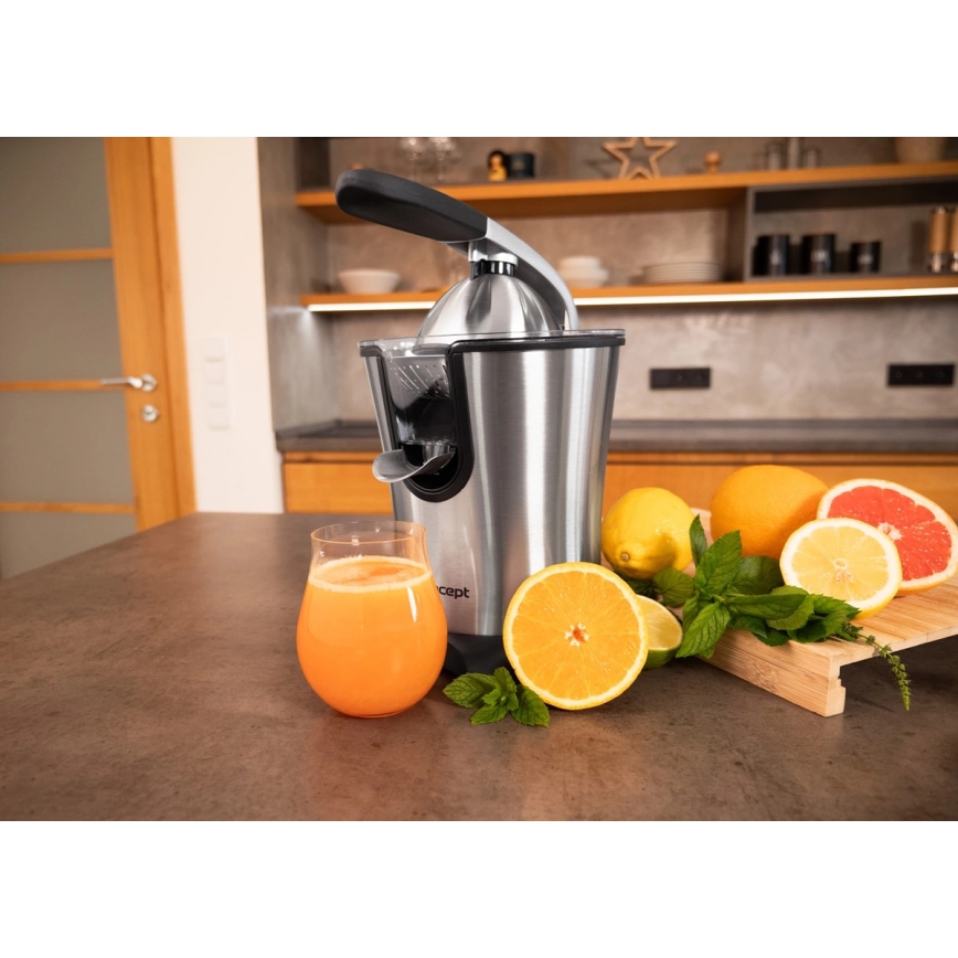 Concept CE3520 - Vzvodni stiskalnik za citruse 0,75 l, 160 W/230 V, nerjaveče jeklo