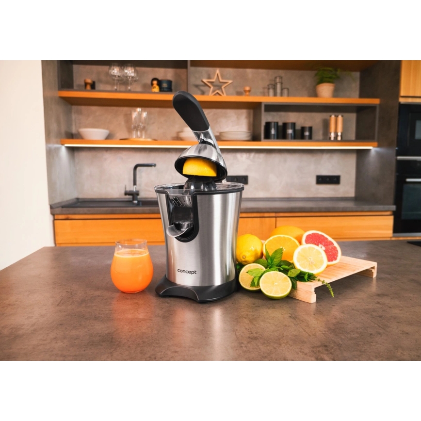 Concept CE3520 - Vzvodni stiskalnik za citruse 0,75 l 160W/230V iz nerjavečega jekla