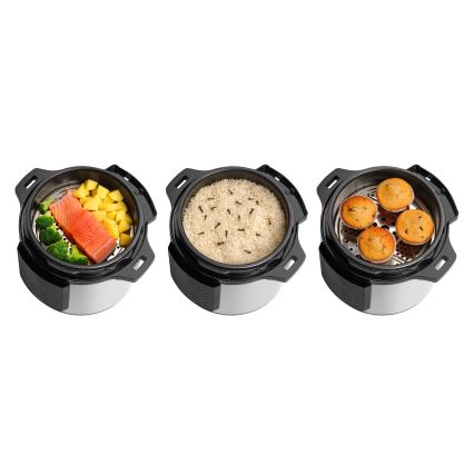 Concept CK8001 - Večfunkcijski električni pritiskovni lonec 5,6 l 1000W/230V Wi-Fi iz nerjavečega jekla