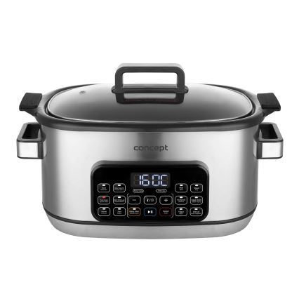 Concept CK9000 - Večfunkcijski električni lonec 6 l 10v1 1250W/230V nerjaveče jeklo
