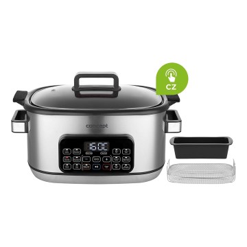 Concept CK9000 - Večfunkcijski električni lonec 6 l 10v1 1250W/230V nerjaveče jeklo