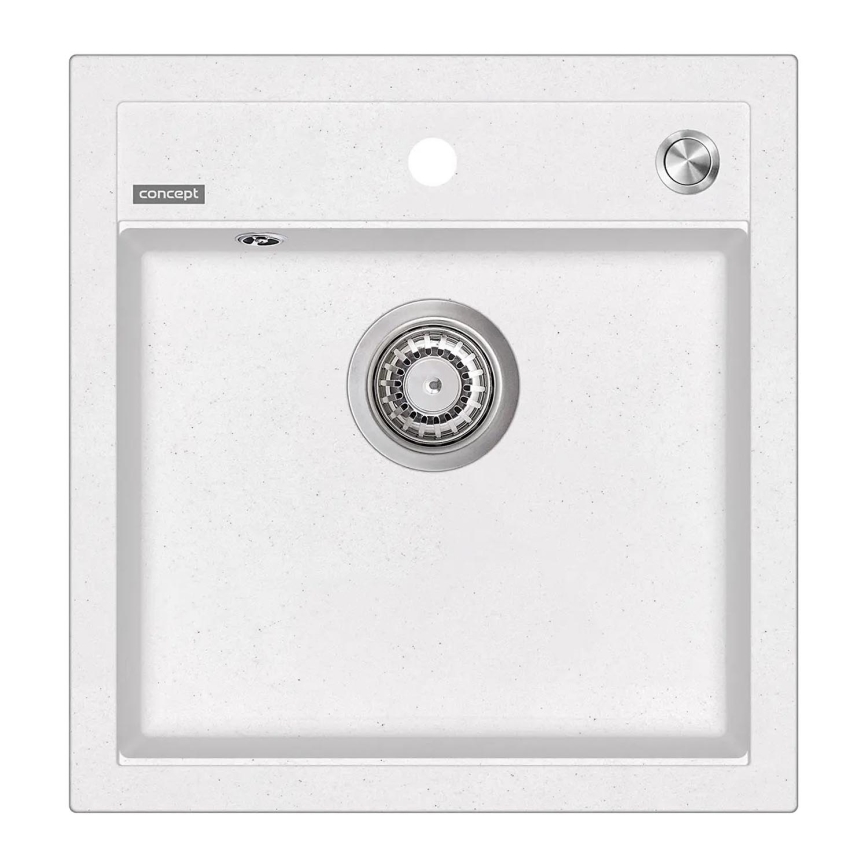 Concept DG00C50WH - Kuhinjsko pomivalno korito CUBIS 49x51 cm granit/bela