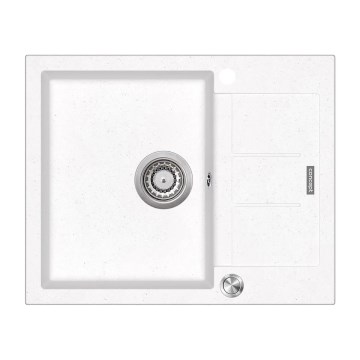 Concept DG05C45WH - Kuhinjsko pomivalno korito CUBIS 50x62 cm granit/bela