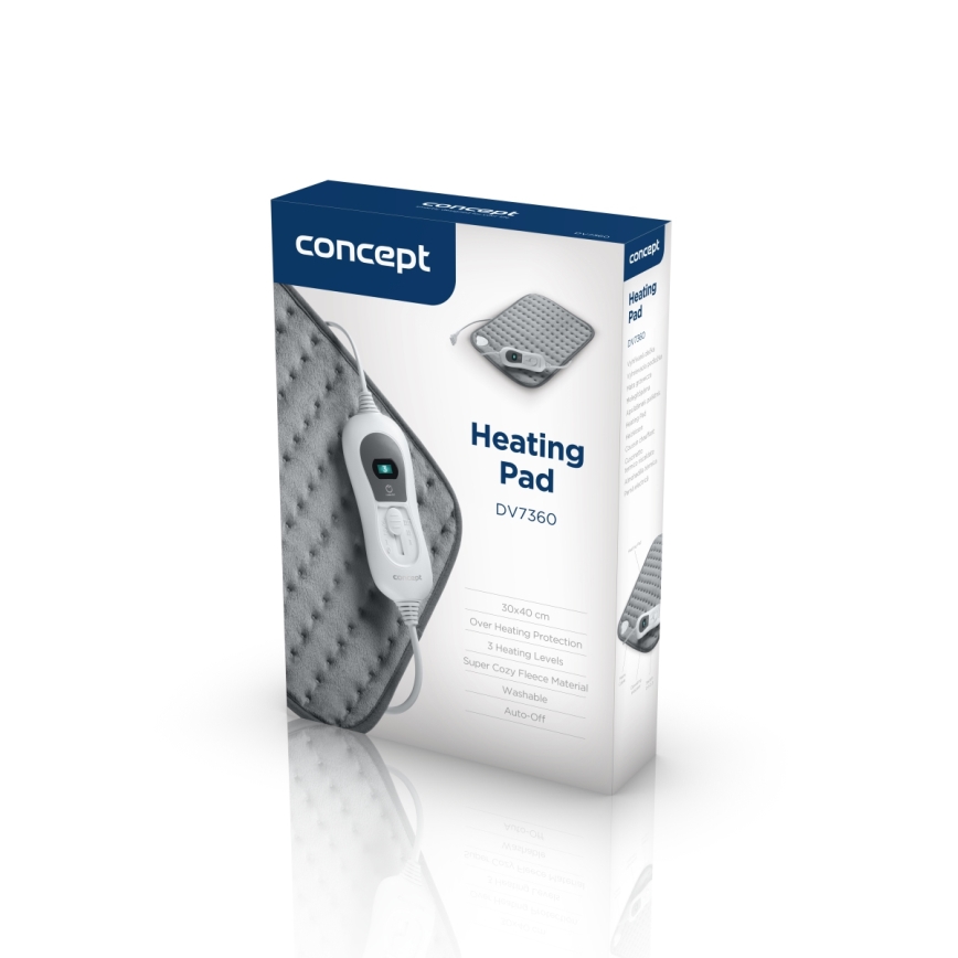 Concept DV7360 - Električna grelna blazina 100W/230V 30x40 cm siva