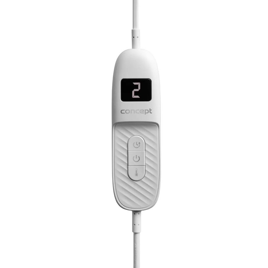 Concept DV7420 - Električna grelna odeja 160W/230V 180x130 cm siva/bela