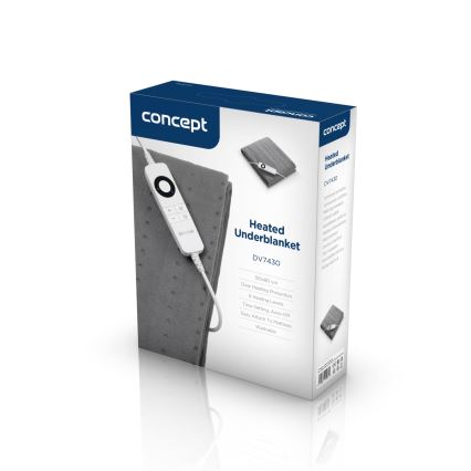 Concept DV7430 - Električna grelna podloga 100W/230V 150x80 cm siva