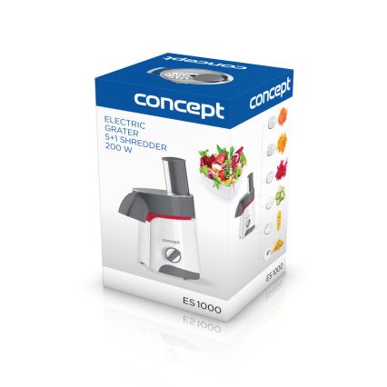 Concept ES1000 - Električni ribež 200W/230V bela/siva