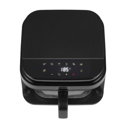 Concept FR5500 - Cvrtnik na vroč zrak GLASS & FAST 5,5 l 1200W/230V črna