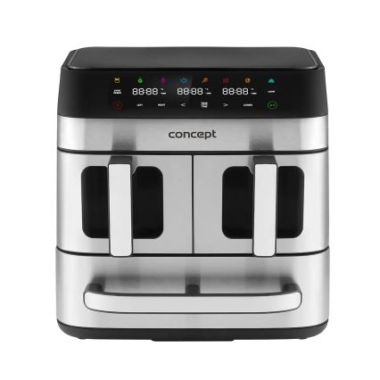 Concept FR9000 - zračna friteza PIZZA TRIO 18,5 l 2700W/230V nerjaveče jeklo/črna