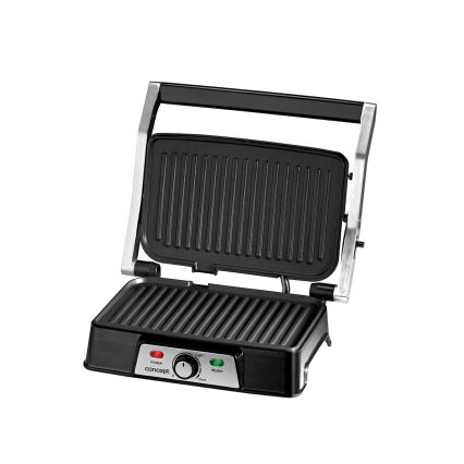 Concept ge2005 - Kontaktni žar 1500W/230V nerjaveče jeklo/črna