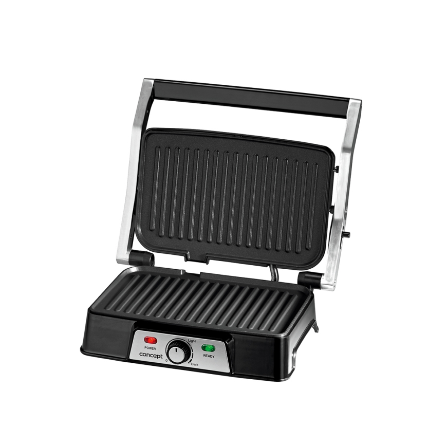 Concept ge2005 - Kontaktni žar 1500W/230V nerjaveče jeklo/črna