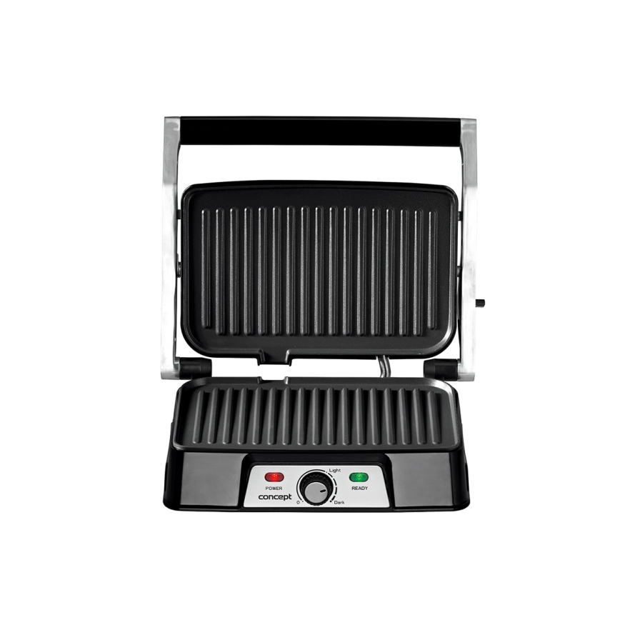 Concept ge2005 - Kontaktni žar 1500W/230V nerjaveče jeklo/črna