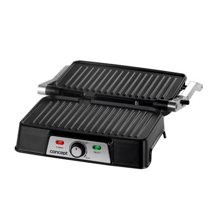 Concept ge2005 - Kontaktni žar 1500W/230V nerjaveče jeklo/črna