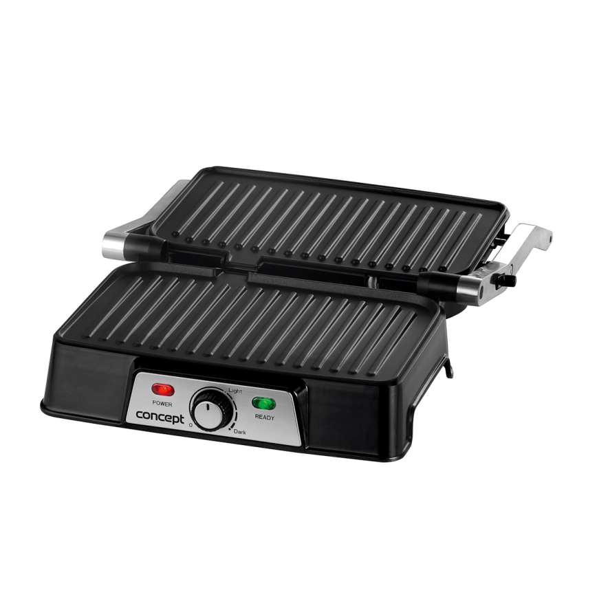 Concept ge2005 - Kontaktni žar 1500W/230V nerjaveče jeklo/črna