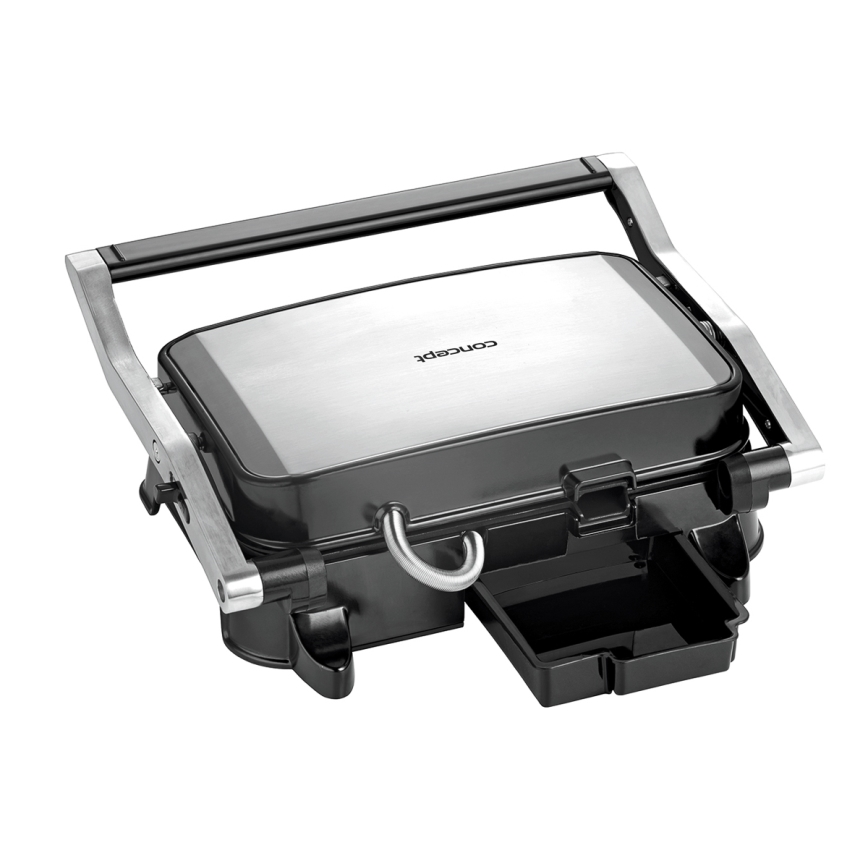 Concept ge2005 - Kontaktni žar 1500W/230V nerjaveče jeklo/črna