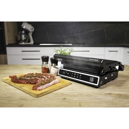Concept ge3550 - Kontaktni žar s temperaturno sondo 2000W/230V črna