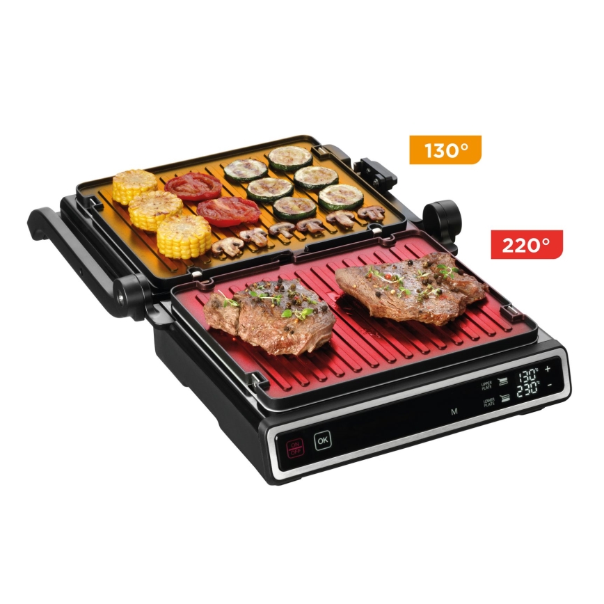 Concept ge3550 - Kontaktni žar s temperaturno sondo 2000W/230V črna
