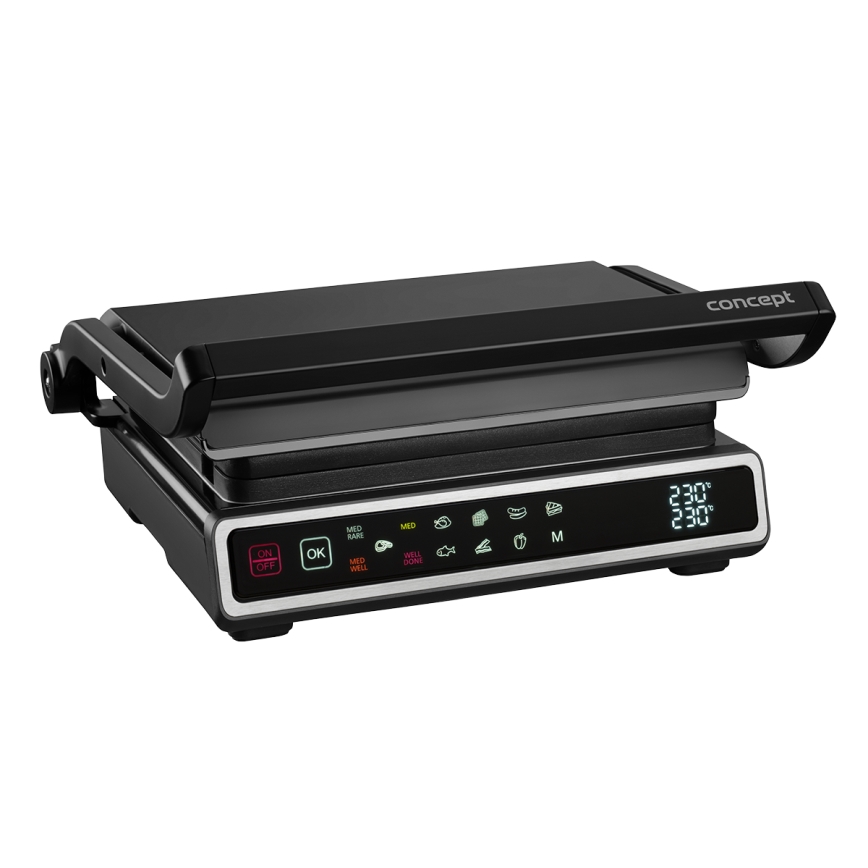 Concept ge3550 - Kontaktni žar s temperaturno sondo 2000W/230V črna