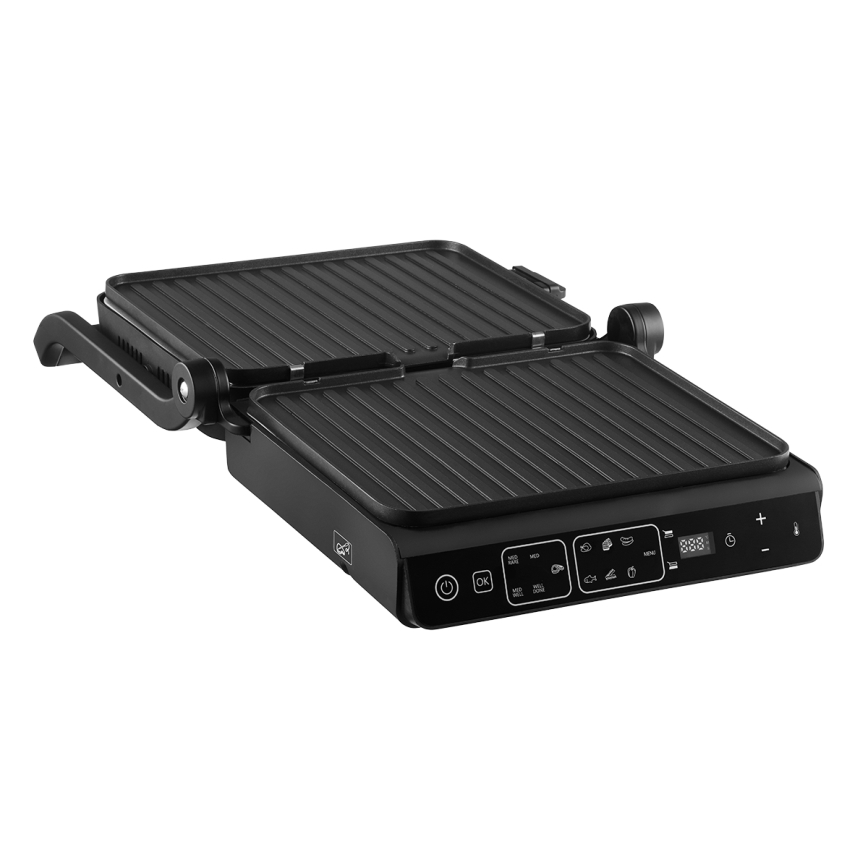 Concept ge3600 - Kontaktni žar s temperaturno sondo STEKLENI 2000W/230V črna