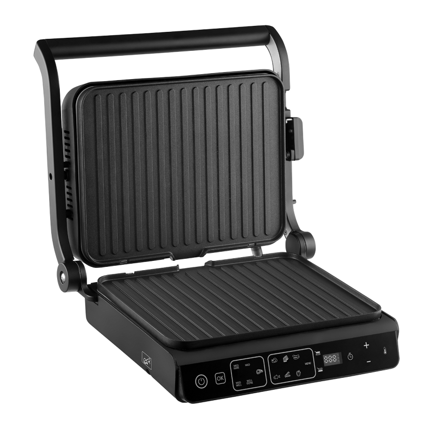 Concept ge3600 - Kontaktni žar s temperaturno sondo STEKLENI 2000W/230V črna