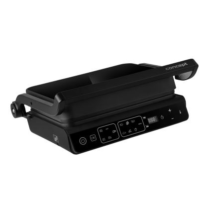Concept ge3600 - Kontaktni žar s temperaturno sondo STEKLENI 2000W/230V črna